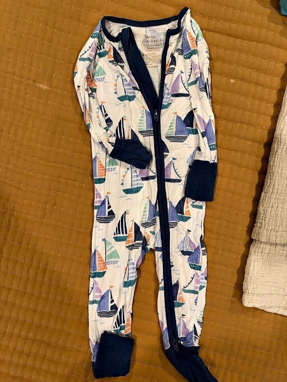 Little Sleepies Set Sail Zippy Kids Printed Footie